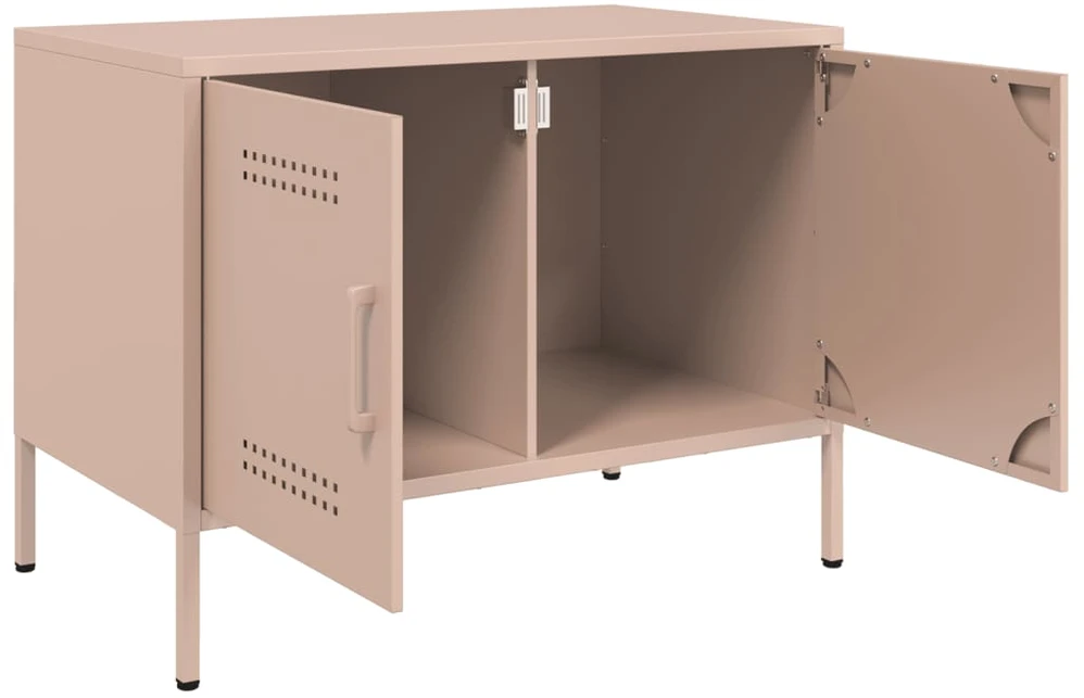 TV staliukas Televizoriaus spintelė, rožinės spalvos, 68x39x50,5cm, plienas