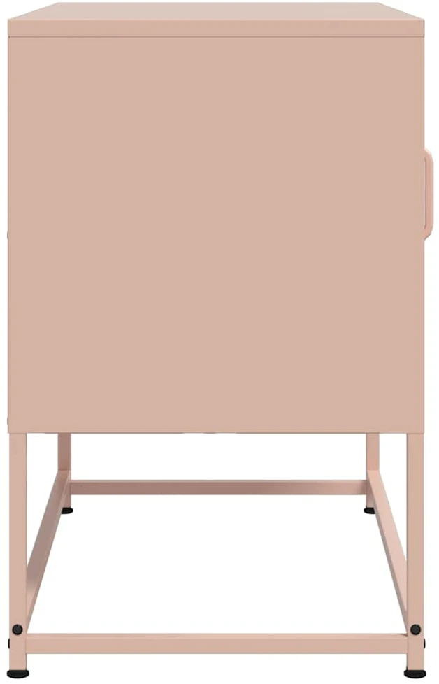 TV staliukas Televizoriaus spintelė, rožinės spalvos, 68x39x60,5cm, plienas