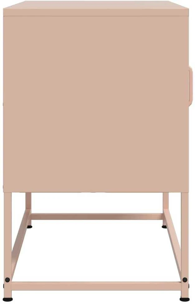 TV staliukas Televizoriaus spintelė, rožinės spalvos, 68x39x60,5cm, plienas