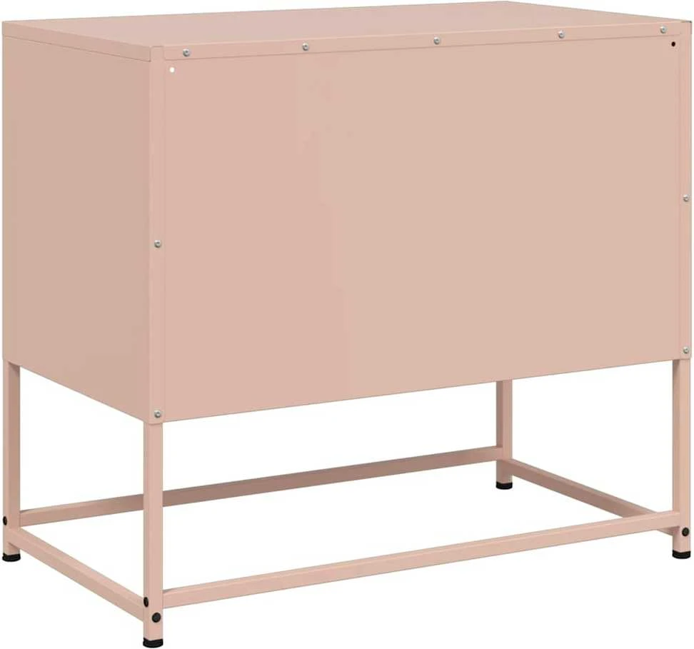 TV staliukas Televizoriaus spintelė, rožinės spalvos, 68x39x60,5cm, plienas