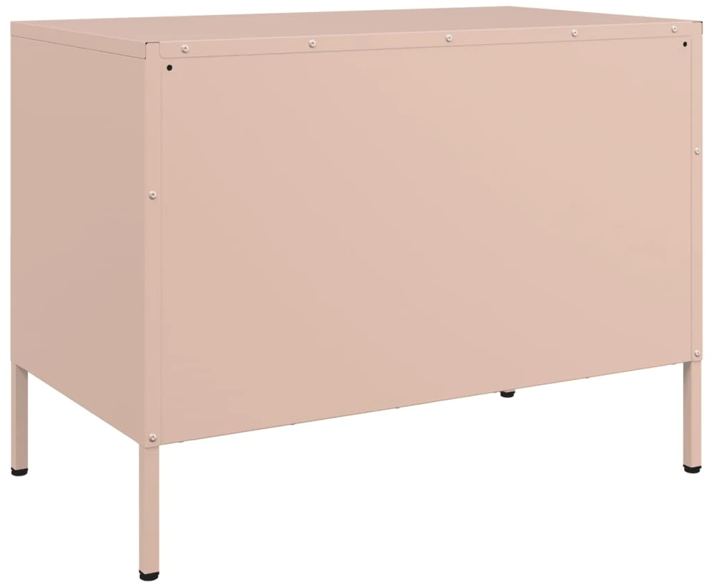 TV staliukas Televizoriaus spintelė, rožinės spalvos, 68x39x50,5cm, plienas