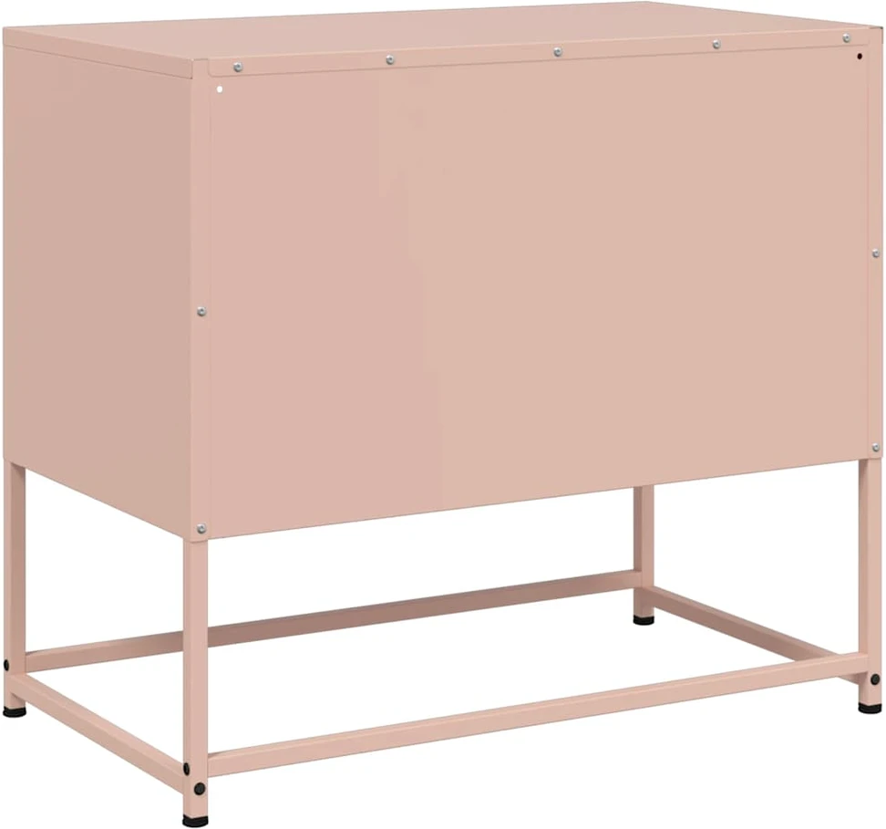 TV staliukas Televizoriaus spintelė, rožinės spalvos, 68x39x60,5cm, plienas