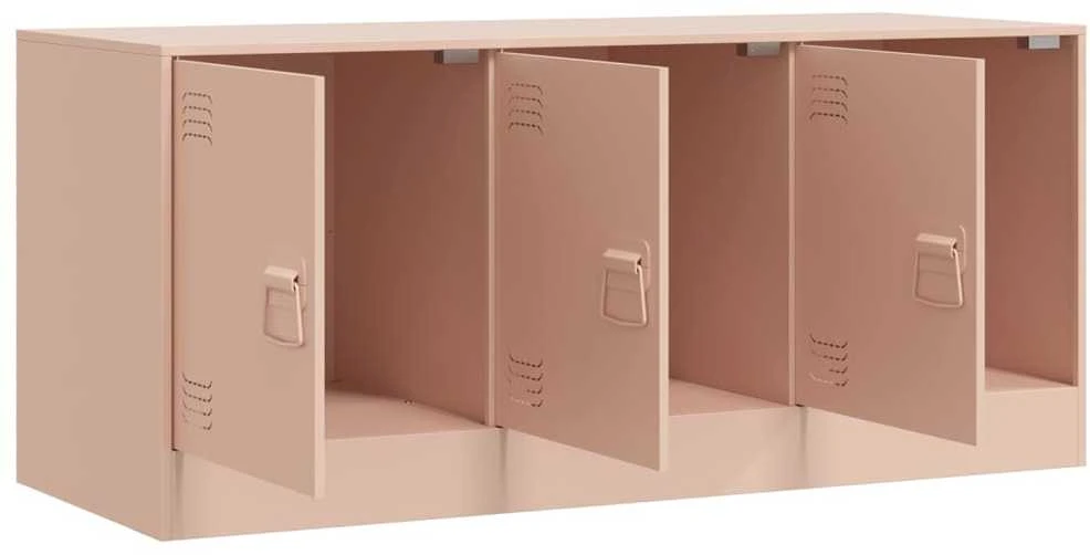 TV staliukas Televizoriaus spintelė, rožinės spalvos, 99x39x44cm, plienas