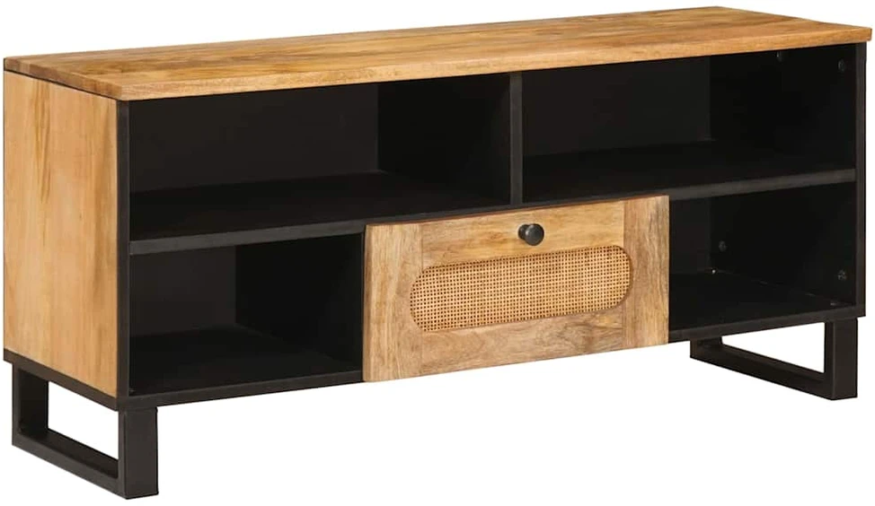 Televizoriaus spintelė Ruda 100 x 33 x 46 cm Kietas mango medis