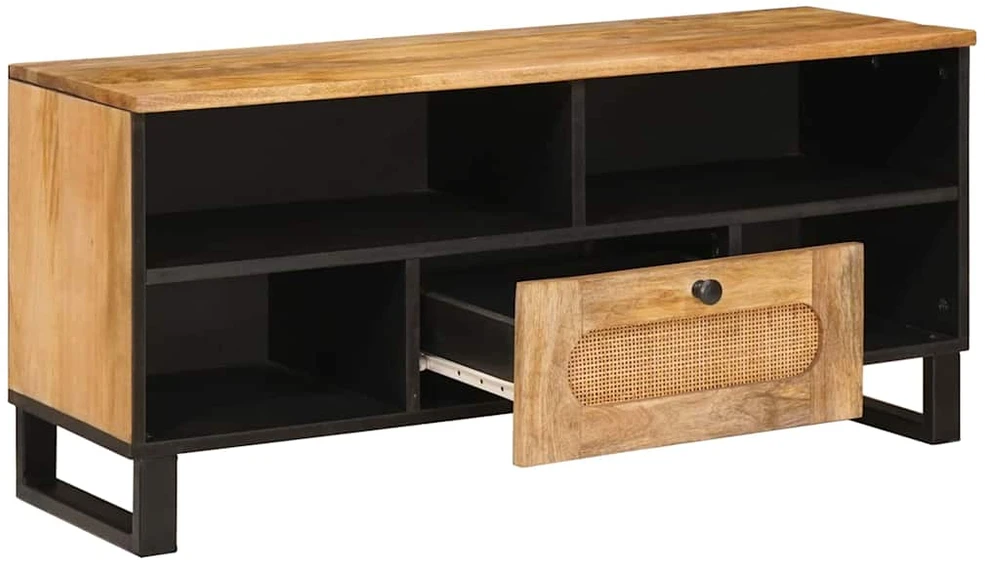 Televizoriaus spintelė Ruda 100 x 33 x 46 cm Kietas mango medis
