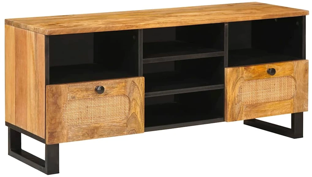 Televizoriaus spintelė Ruda 100 x 33 x 46 cm Kietas mango medis