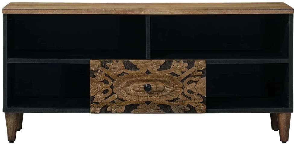 Televizoriaus spintelė Ruda 100 x 33 x 46 cm Kietas mango medis