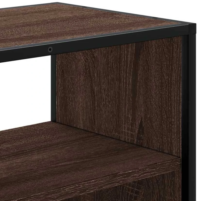 TV staliukas Televizoriaus spintelė, ruda, 100x31x39,5cm, mediena/metalas