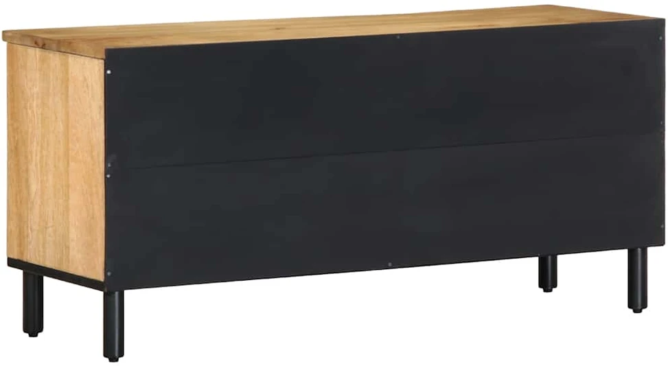 televizoriaus spintelė Ruda 100x33x46 cm Medžio masyvo Mango