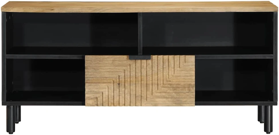 televizoriaus spintelė Ruda 100x33x46 cm Medžio masyvo Mango