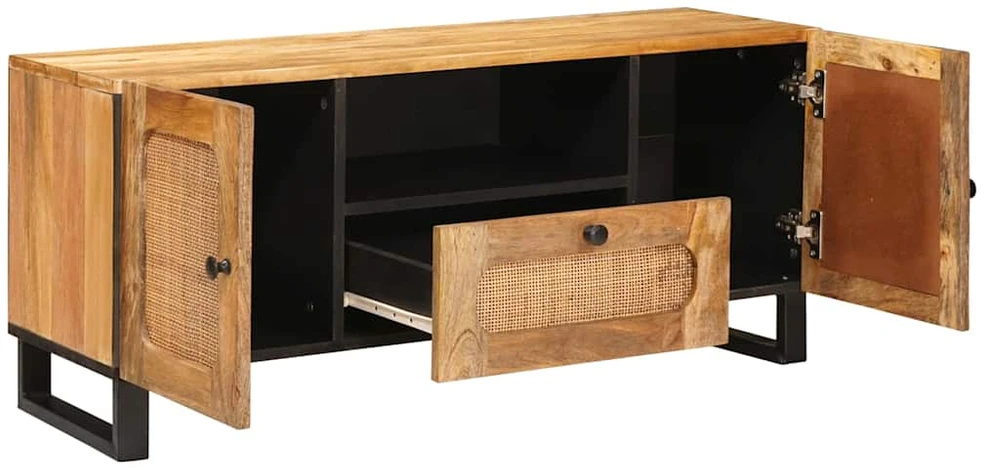 Televizoriaus spintelė Ruda 105 x 33 x 46 cm Kietas mango medis