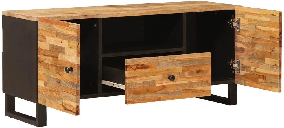 Televizoriaus spintelė Ruda 105 x 33 x 46 cm Kietas mango medis