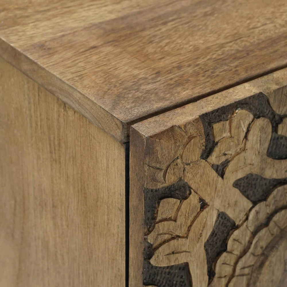 Televizoriaus spintelė Ruda 105 x 33 x 46 cm Kietas mango medis
