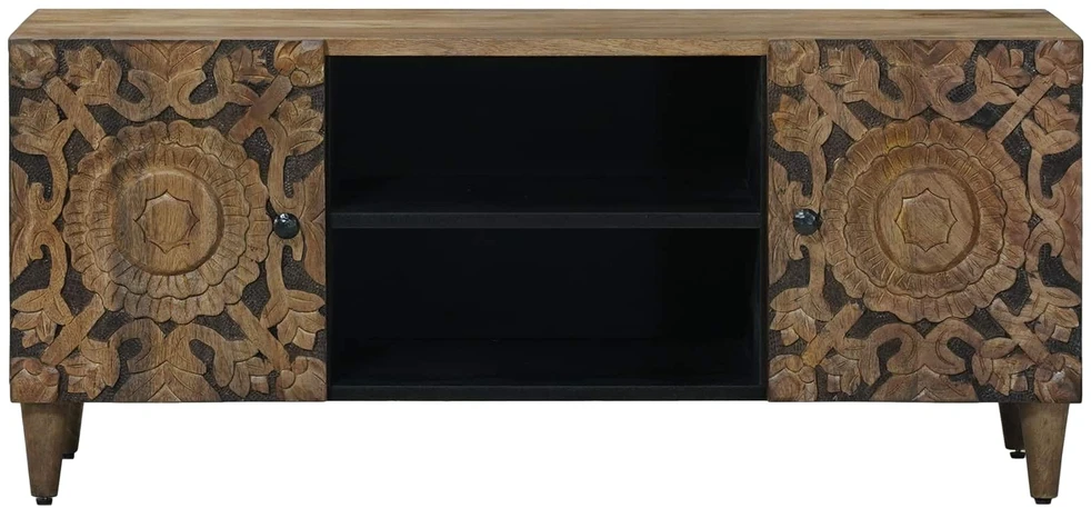 Televizoriaus spintelė Ruda 105 x 33 x 46 cm Kietas mango medis