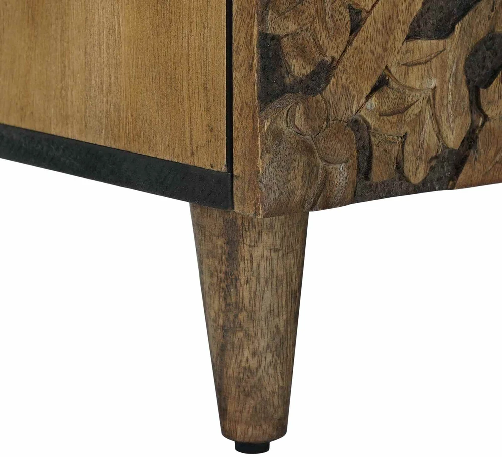 Televizoriaus spintelė Ruda 105 x 33 x 46 cm Kietas mango medis