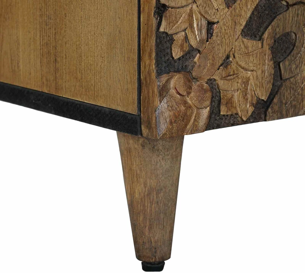 Televizoriaus spintelė Ruda 105 x 33 x 46 cm Kietas mango medis