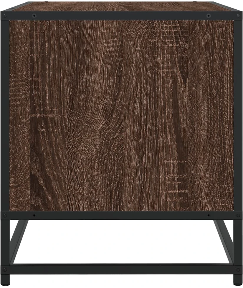 TV staliukas Televizoriaus spintelė, ruda, 120,5x40x46cm, mediena ir metalas