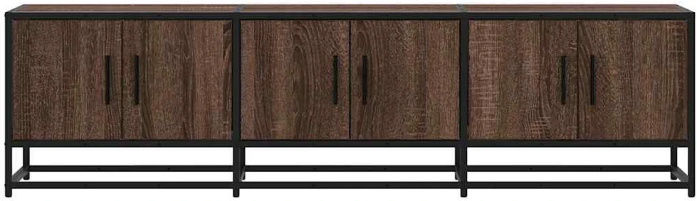 TV staliukas Televizoriaus spintelė, ruda, 150x35x41cm, mediena ir metalas