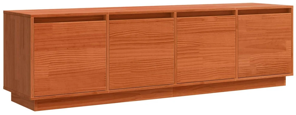 TV staliukas Televizoriaus spintelė 156 x 37 x 45 cm Ruda Apdirbta mediena