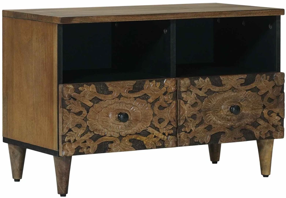 Televizoriaus spintelė Ruda 70 x 33 x 46 cm Kietas mango medis