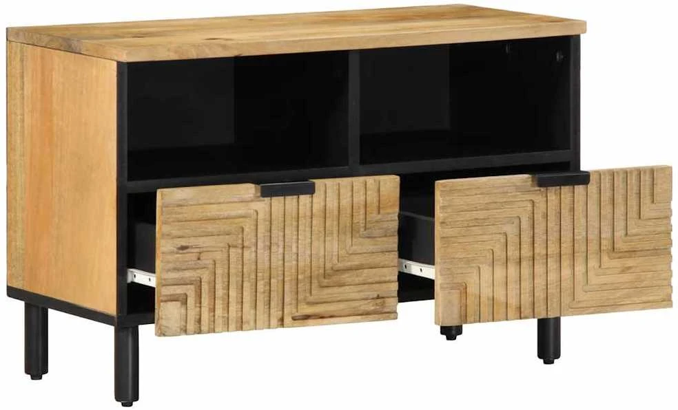 televizoriaus spintelė Ruda 70x33x46 cm Masyvo medžio Mango