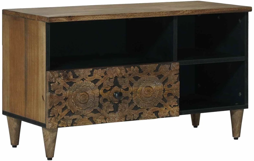 Televizoriaus spintelė Ruda 80 x 33 x 46 cm Kietas mango medis