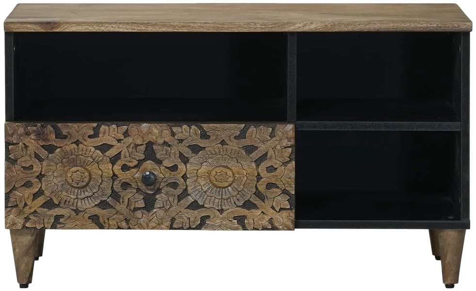 Televizoriaus spintelė Ruda 80 x 33 x 46 cm Kietas mango medis