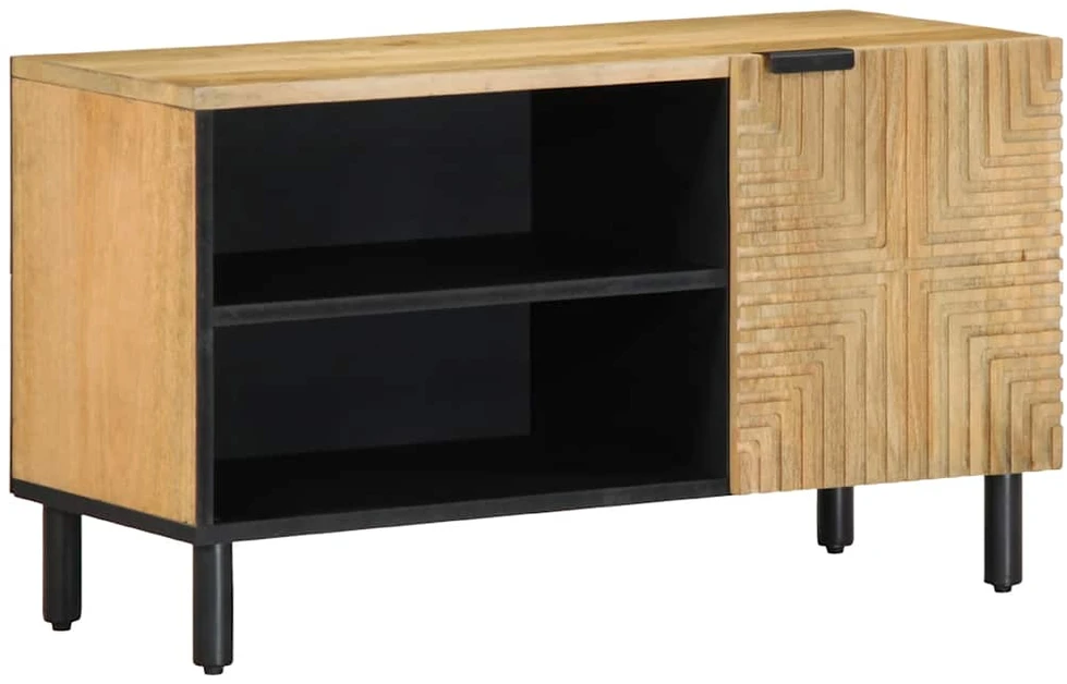 televizoriaus spintelė Ruda 80x31,5x46 cm Medžio masyvo Mango
