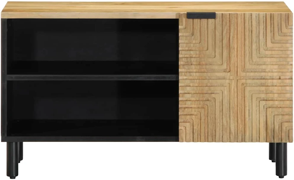 televizoriaus spintelė Ruda 80x31,5x46 cm Medžio masyvo Mango