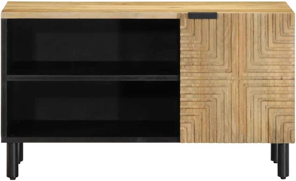televizoriaus spintelė Ruda 80x31,5x46 cm Medžio masyvo Mango