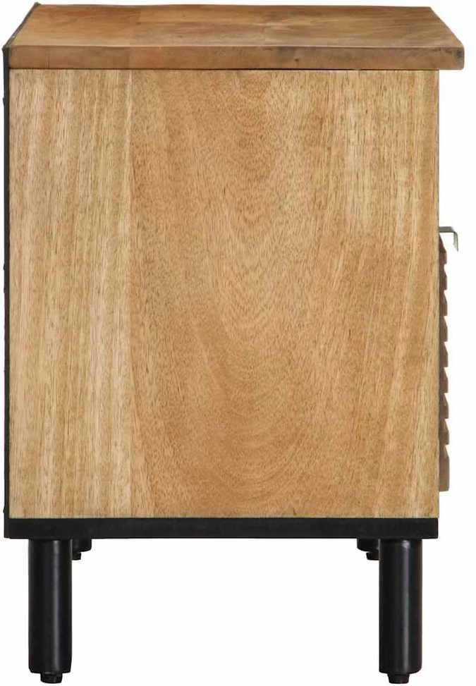 televizoriaus spintelė Ruda 80x33x46 cm Medžio masyvo Mango