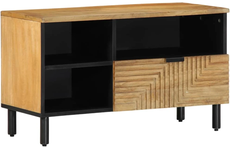 televizoriaus spintelė Ruda 80x33x46 cm Medžio masyvo Mango