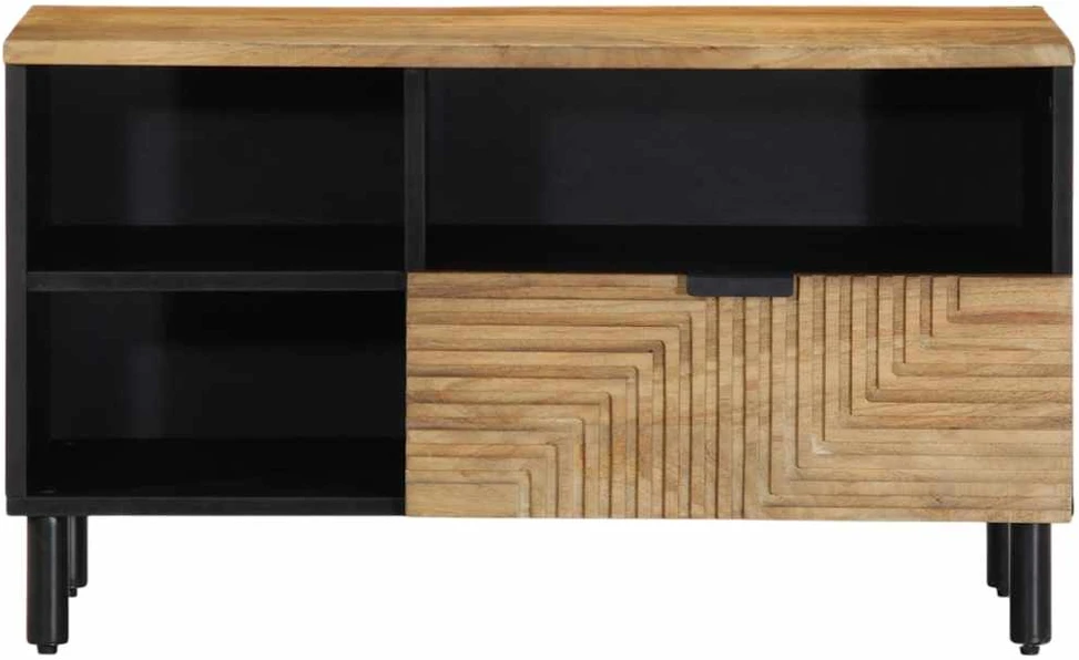 televizoriaus spintelė Ruda 80x33x46 cm Medžio masyvo Mango