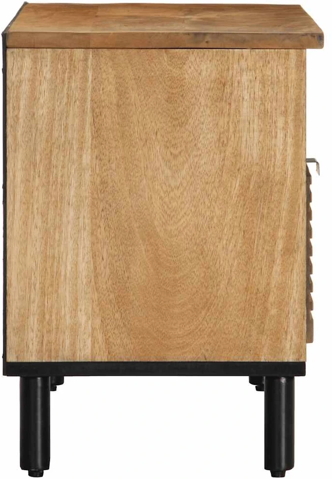televizoriaus spintelė Ruda 80x33x46 cm Medžio masyvo Mango