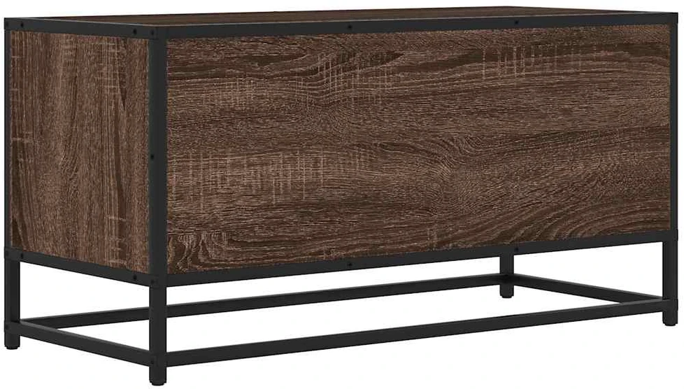 TV staliukas Televizoriaus spintelė, ruda, 80x34,5x40cm, mediena ir metalas