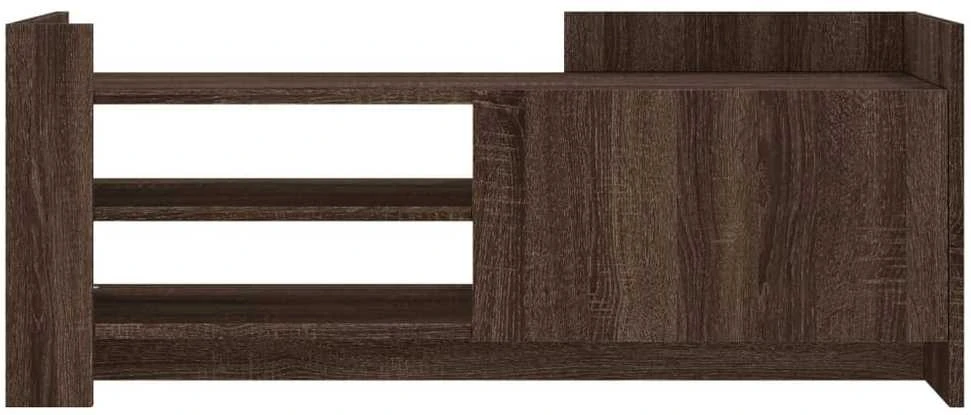 TV staliukas Televizoriaus spintelė, ruda ąžuolo, 100x35x40cm, mediena
