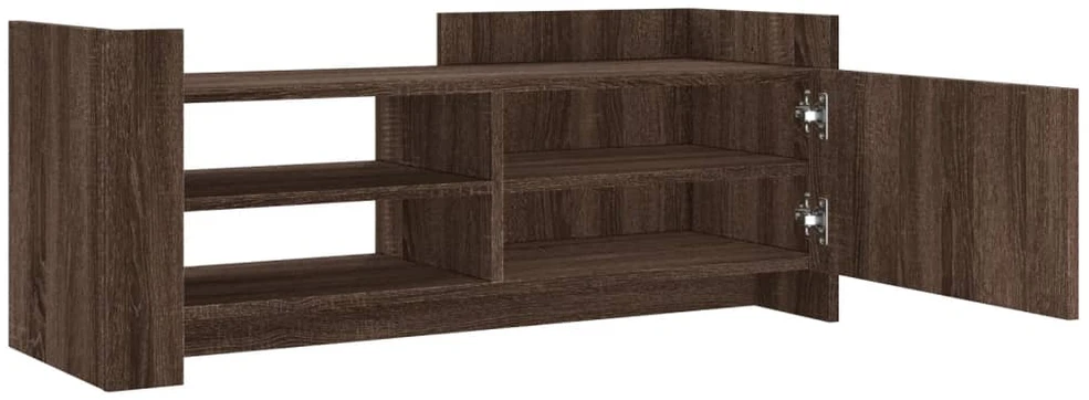 TV staliukas Televizoriaus spintelė, ruda ąžuolo, 100x35x40cm, mediena