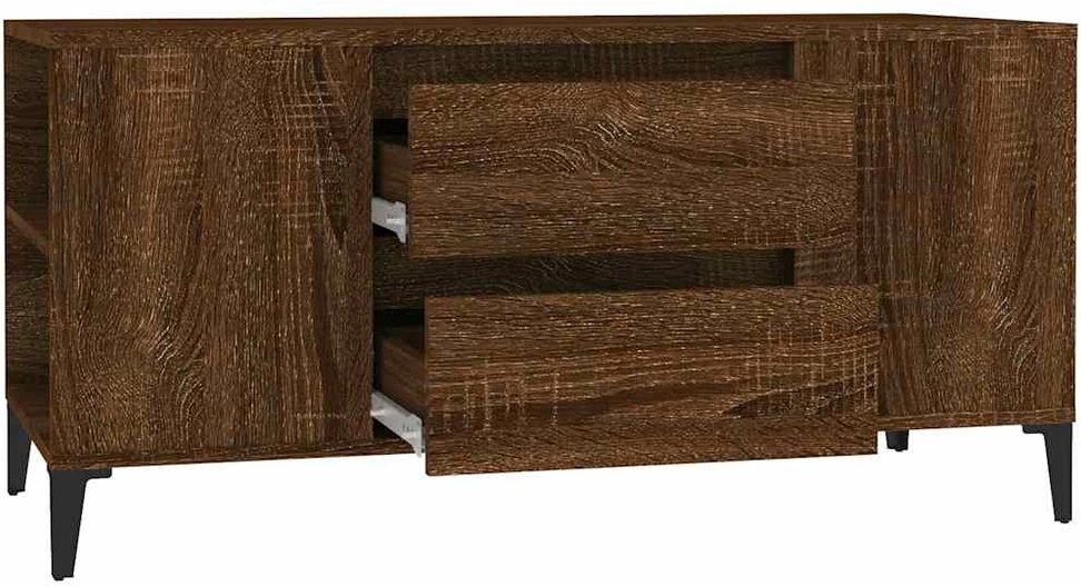 TV staliukas Televizoriaus spintelė, ruda ąžuolo, 102x44,5x50cm, mediena