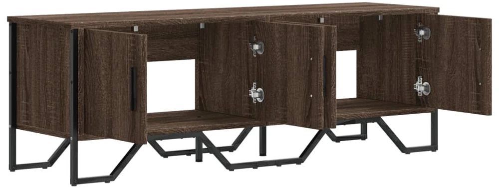 TV staliukas Televizoriaus spintelė, ruda ąžuolo, 122x34x41cm, mediena