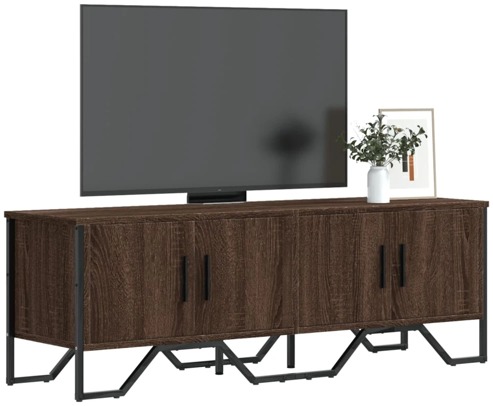 TV staliukas Televizoriaus spintelė, ruda ąžuolo, 122x34x41cm, mediena