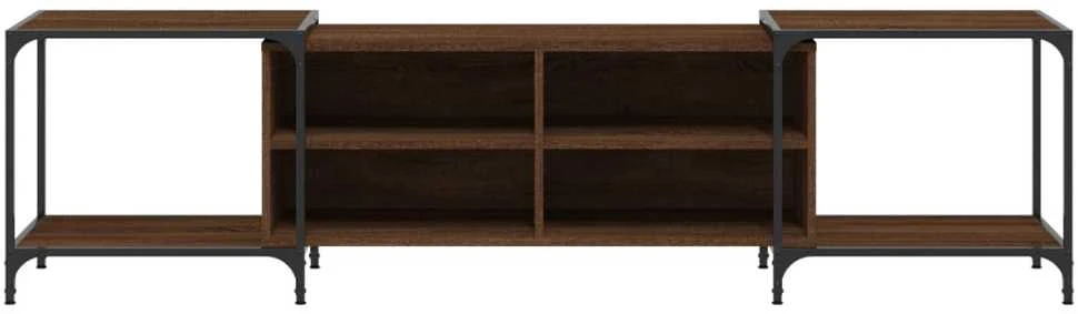 TV staliukas Televizoriaus spintelė, ruda ąžuolo, 203x37x50cm, mediena