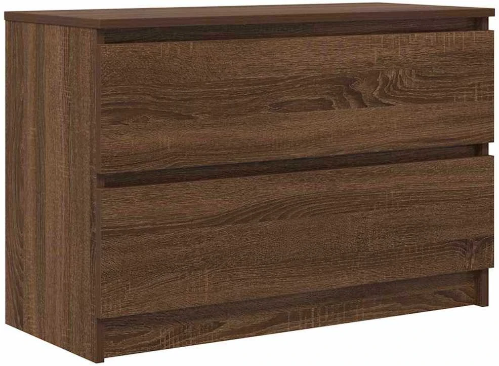 TV staliukas Televizoriaus spintelė, ruda ąžuolo, 80x35x54 cm, mediena