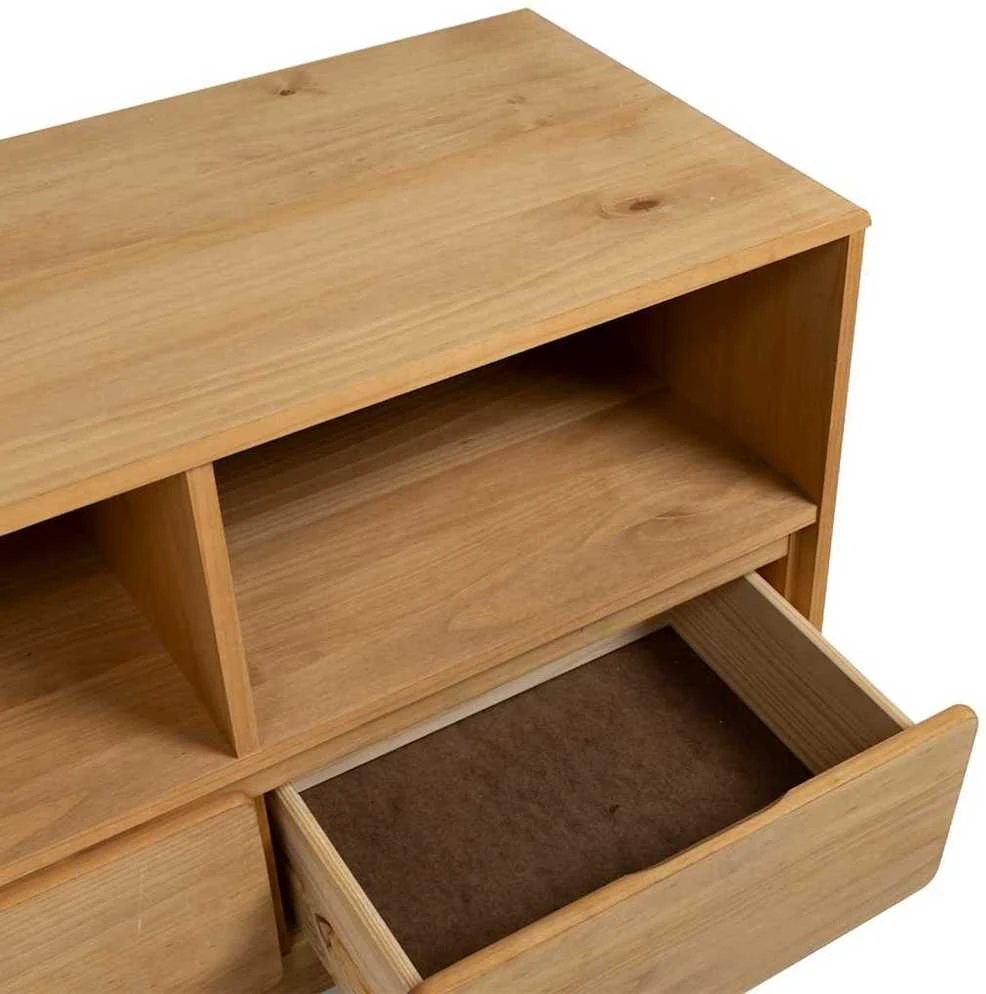 TV staliukas Televizoriaus spintelė SAUDA, ąžuolo, 99x43x55cm, pušis