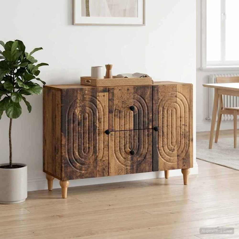 Televizoriaus spintelė Sendintos medienos 89 x 34,5 x 60 cm