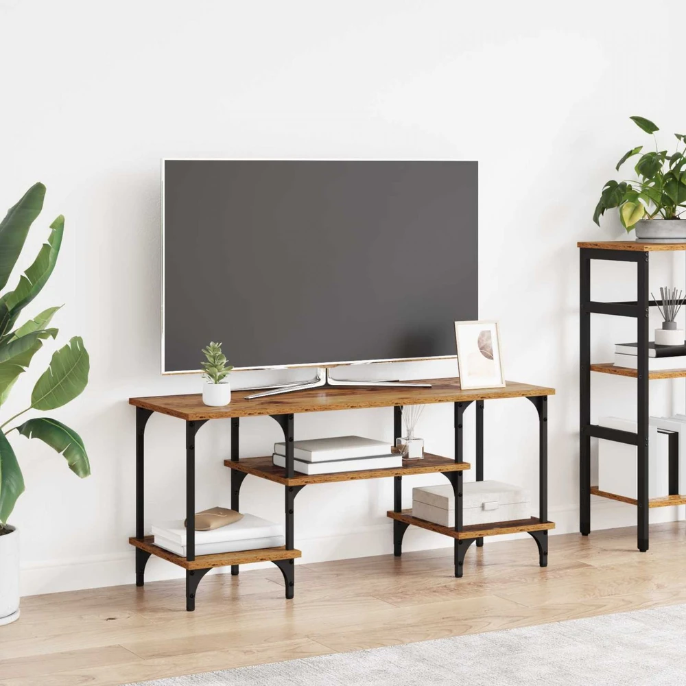 TV staliukas Televizoriaus spintelė Senovinis medis 102 x 35 x 45,5 cm