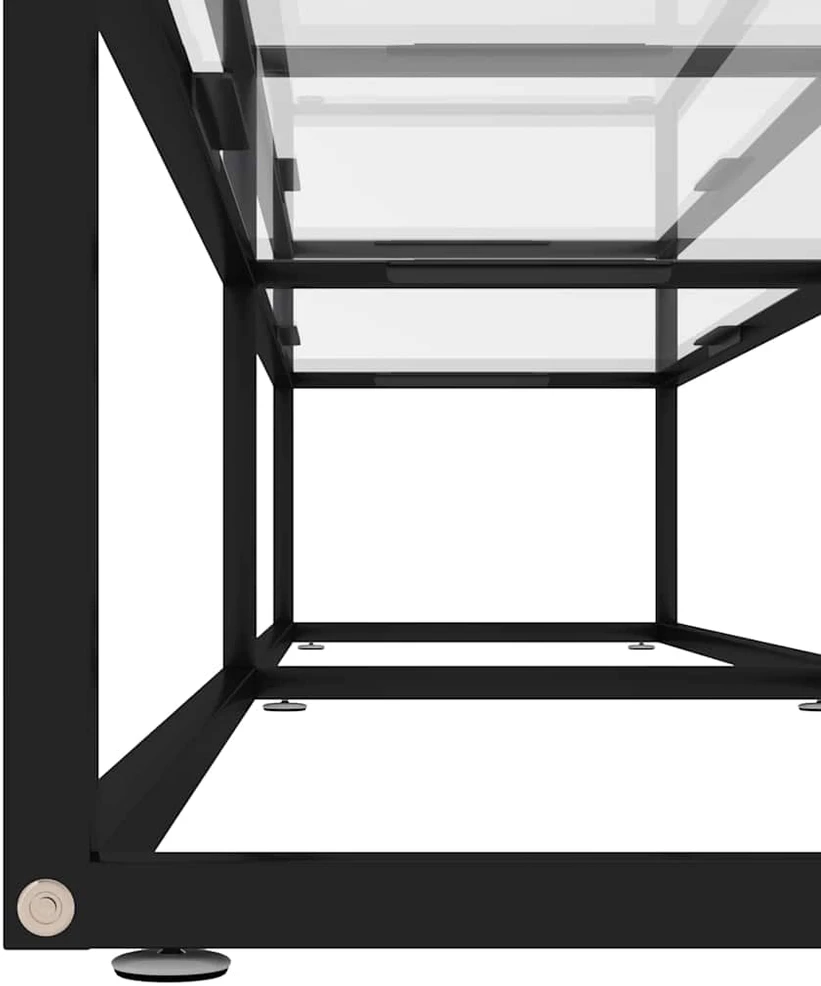 TV staliukas Televizoriaus spintelė, skaidri, 200x40x40,5cm, stiklas