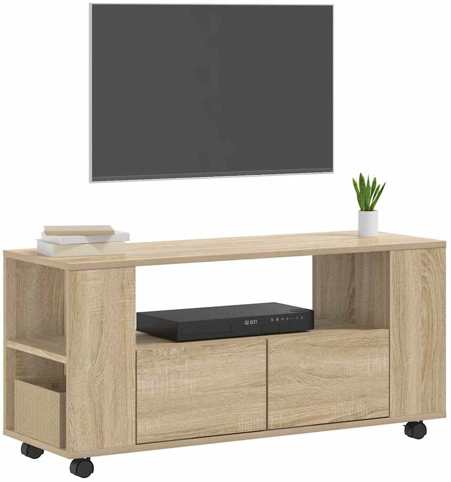 TV staliukas Televizoriaus spintelė, sonoma ąžuolo, 102x34,5x43cm, mediena
