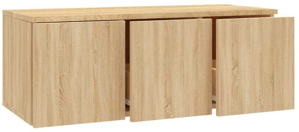TV staliukas Televizoriaus spintelė, ąžuolo, 80x34x30cm, apdirbta mediena