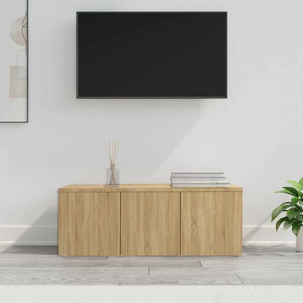 TV staliukas Televizoriaus spintelė, ąžuolo, 80x34x30cm, apdirbta mediena