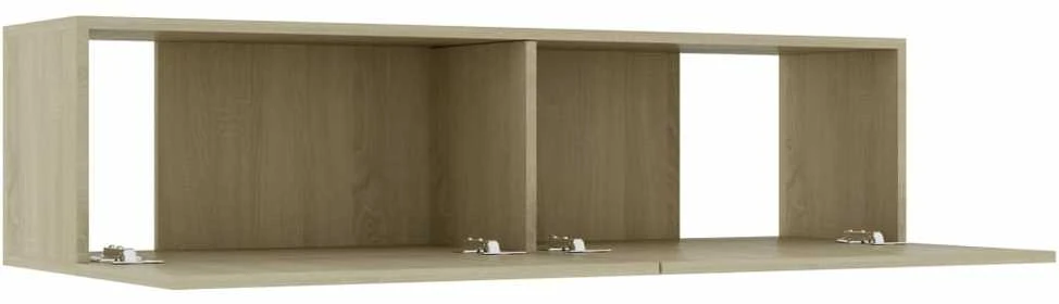 TV staliukas Televizoriaus spintelė, ąžuolo, 120x30x30cm, apdirbta mediena